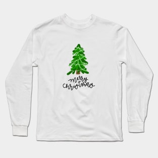 Merry Christmas Tree Long Sleeve T-Shirt